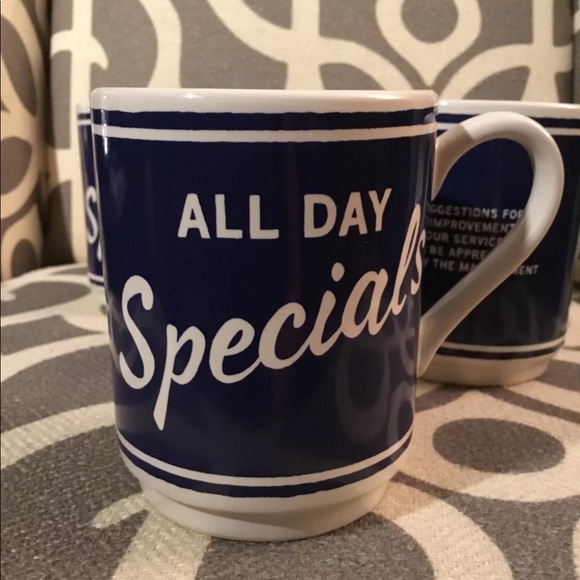 🎈SOLD🎈Kate Spade ♠️ Orders Up Set of 4 Mugs - Picture 2 of 4